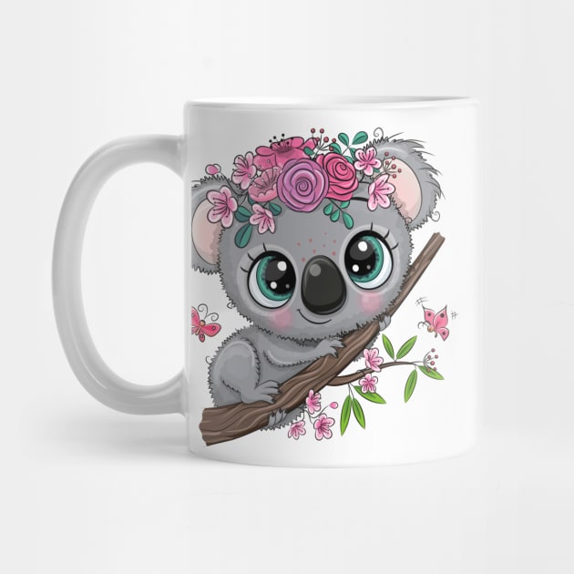 Cute Koala bear on a branch by Reginast777